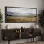 «Rustic Green Tan Prairie Field», vaste paysage mural, estampe numérique sur toile, art numérique encadré très grand-111652728-111652729