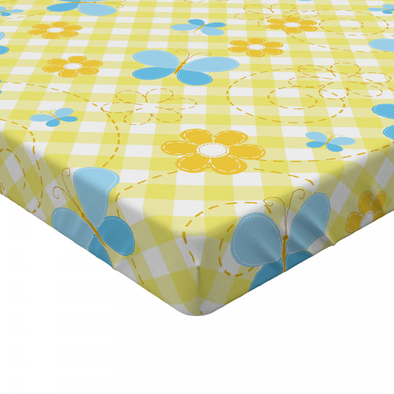 Microfiber Floral Fitted Sheet, Full Fitted Sheet