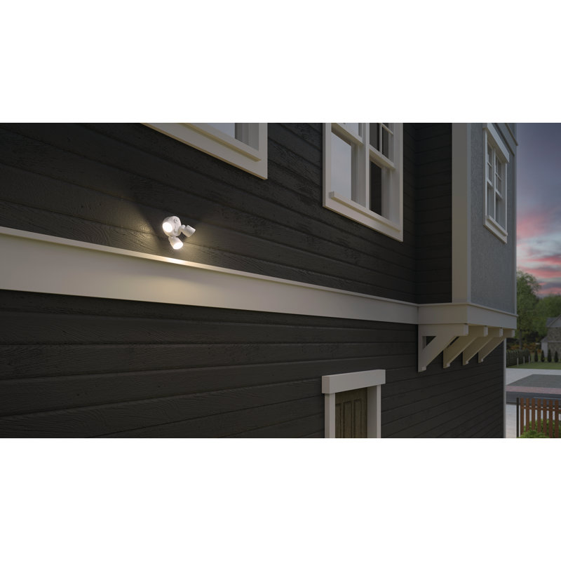 Dark Bronze Industrial LED Security Floodlight with Adjustable Heads