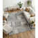 Zahi Hand Tufted Abstract Area Rug in Gray/Black/Ivory