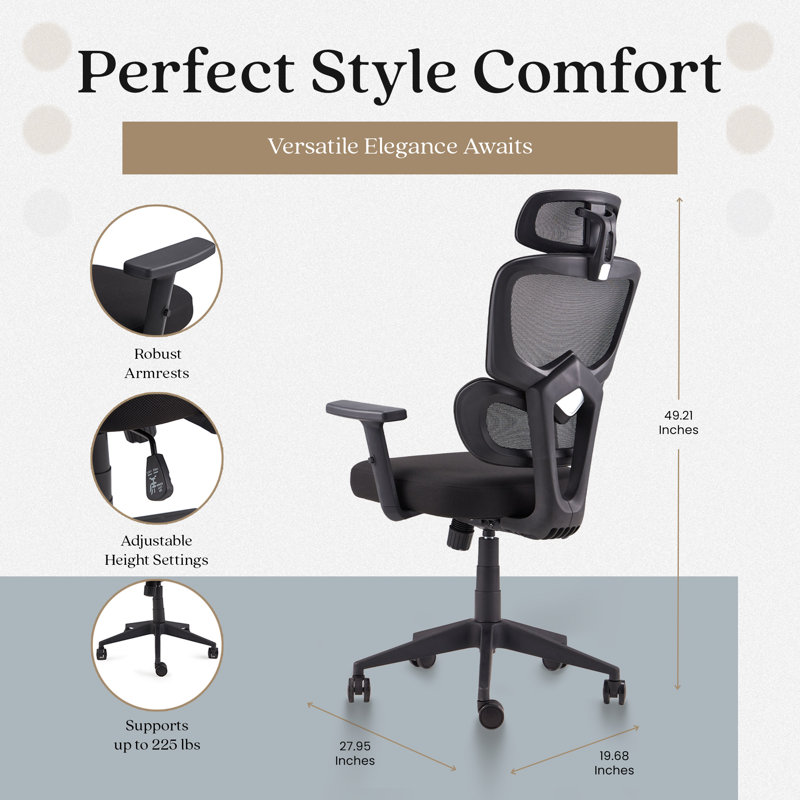 Inbox Zero Munehito Mesh Office Chair