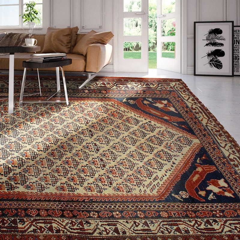 Canvello Silkroad Antique Malayer Rug - 4'3" X 6'4"
