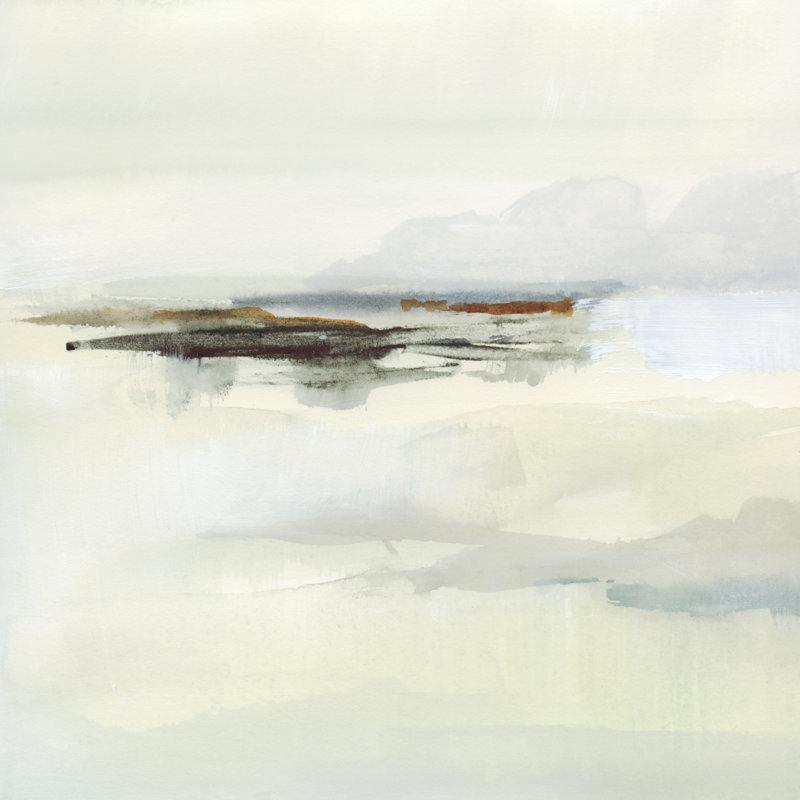 Atmospherique II par Victoria Barnes - peinture sur toile tendue, H 20 po x l 20 po