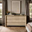 Commode Rondo 63 po L en bois naturel, 9 tiroirs, style moderne, pour chambre ou salon, chêne naturel-138915721