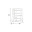 Commode 5 tiroirs en bois