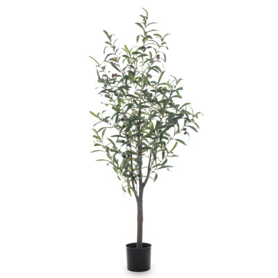 120cm Faux Olive Tree Tree in Earthenware Pot
