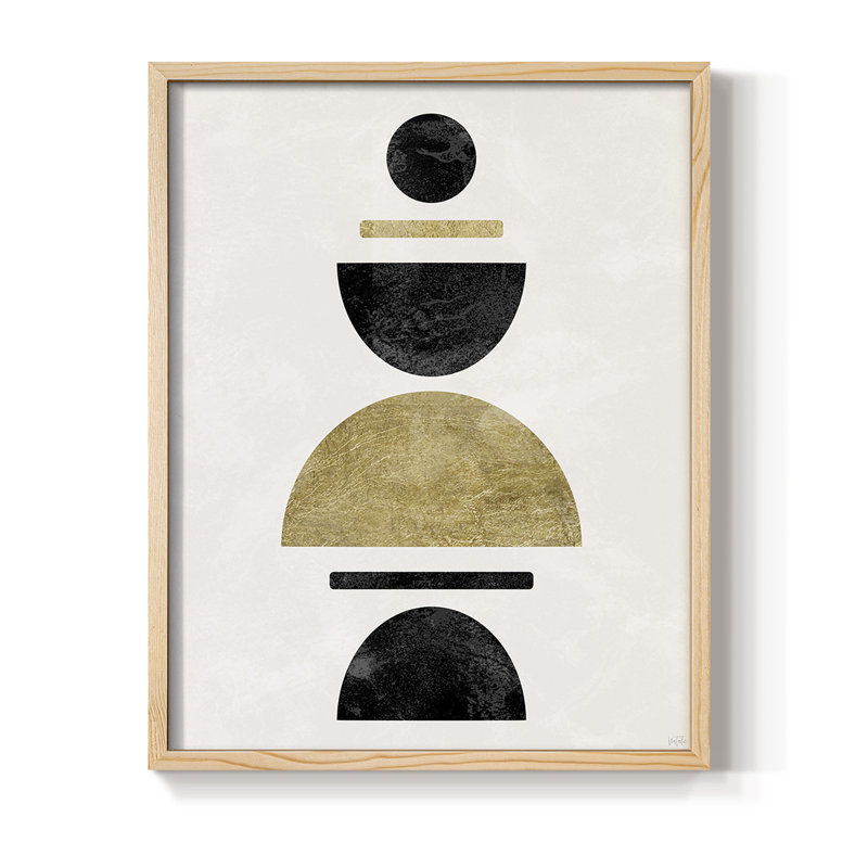 Modern Stack Framed Print - Solid Wood