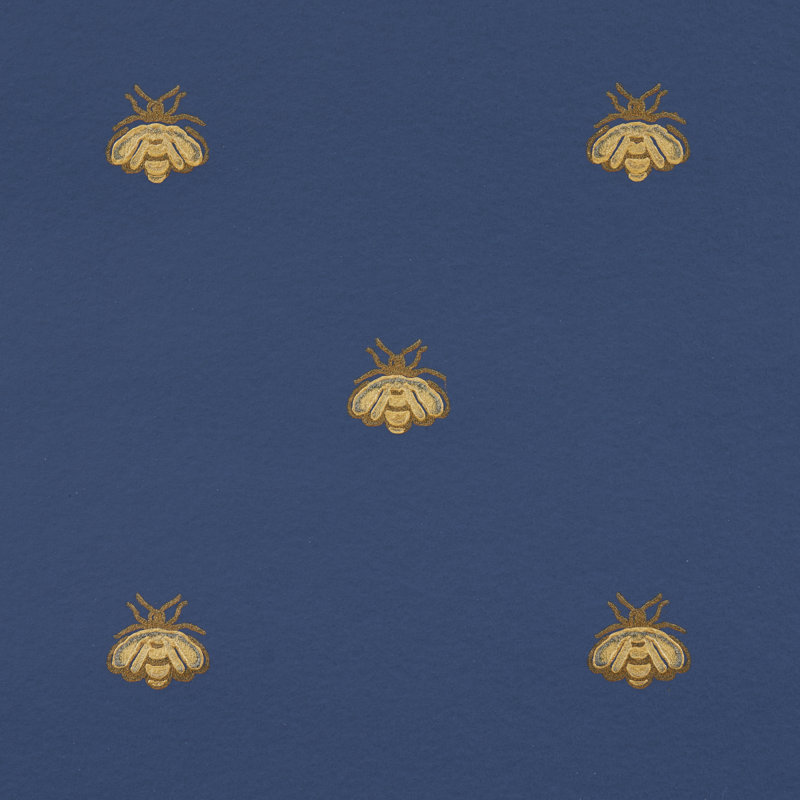 Hubert's Bees Wallpaper, Midnight/Gold