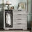 Wood Armoire Wardrobe Closet with 4 Drawers and Door, 43.3" H Bedroom Wardrobe Cabinet with Hanging Rod, Clothing Storage Cabinets, 4 Drawers Dresser with Storage Closet-637500783