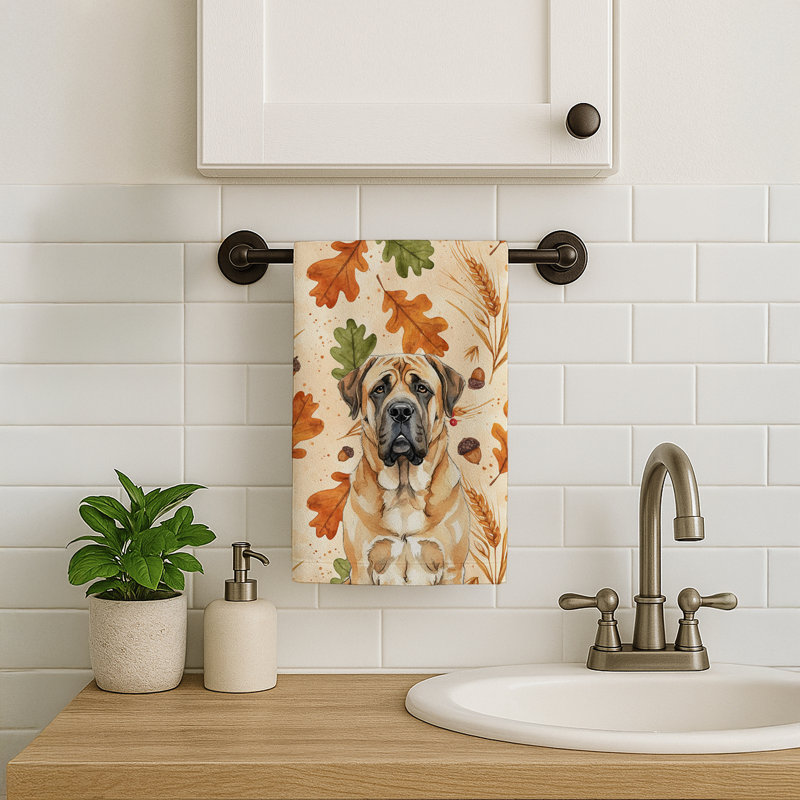 Serviette de cuisine tricolore Sheltie, Apricot English Mastiff
