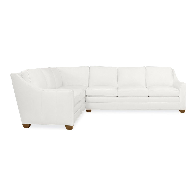 American Bungalow 2-Piece Nicholas Sectional, Casa Blanca, Tommy Snow, No