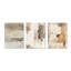 «Neutral Limewash Calm - Abstract Minimalisme», reproduction de toile encadrée 3 pièces-129076031-129076036