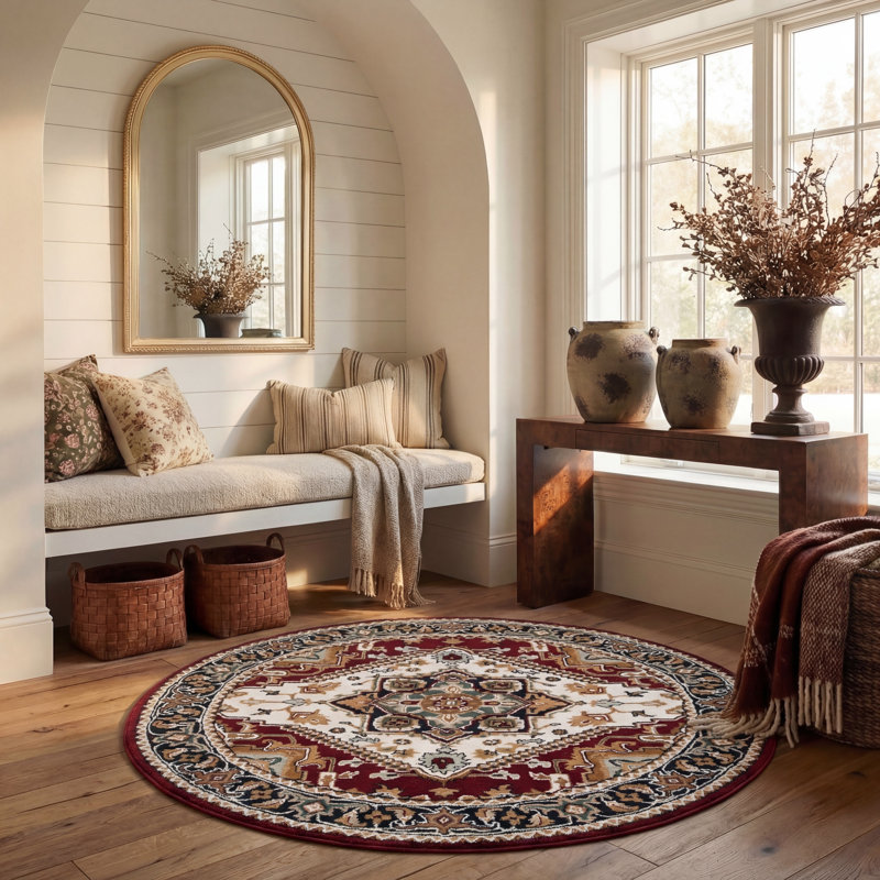 Wahcheechee Hand Tufted Wool Oriental Rug, Round 6'