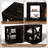 Farmhouse 58'' TV Stand For Tvs Up To 70'' With Electric Fireplace And Adjustable Shelves-1183043709