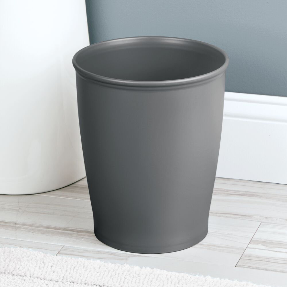 mDesign Small Plastic Bathroom Garbage Can - 1.6 Gallon | Wayfair