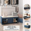Polyester Upholstered Storage Bench-737970111