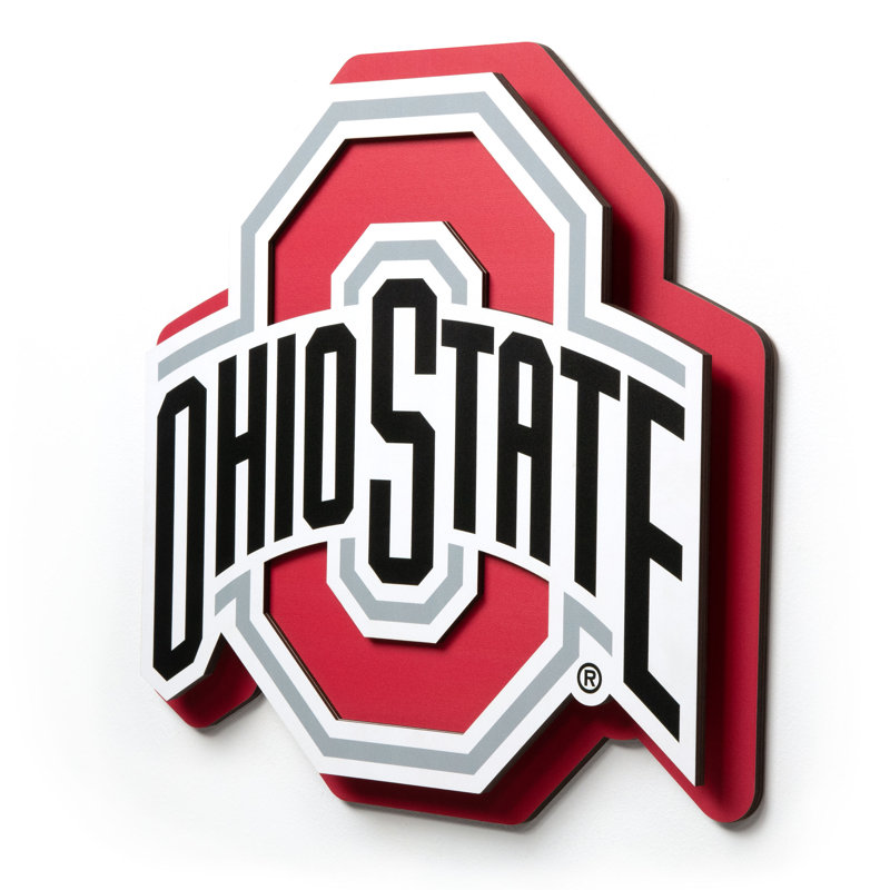 NCAA Ohio State Buckeyes 3DX Die Cut Wall Art