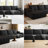 Compression Cloud Sectional Couch With L-Shape Chaise,Modern Modular Sofa With Deep Seat, Upholstered Couches For Living Room Bedroom,No Assembly Required-162846728-162846730-162846773