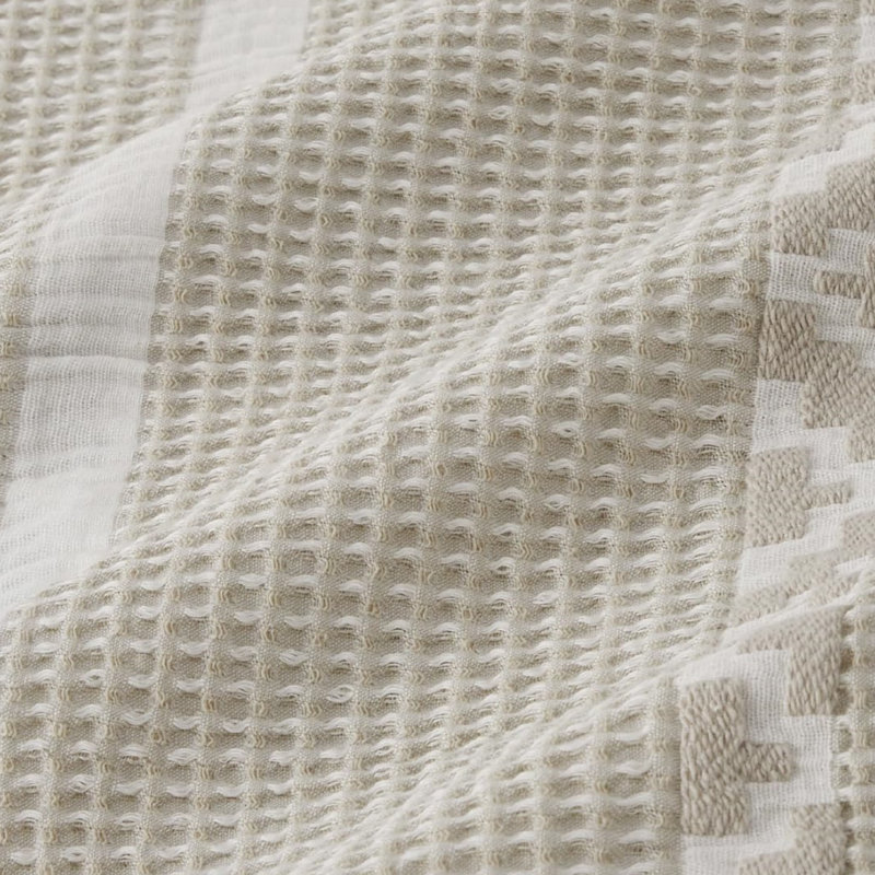Ensemble d'édredon Stripe Fluffy (ensemble de 3), Édredon grand et 2 taies d'oreiller