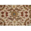 Tapis ivoire noué à la main de conception unique 3 pi 2 po x 18 pi 1 po