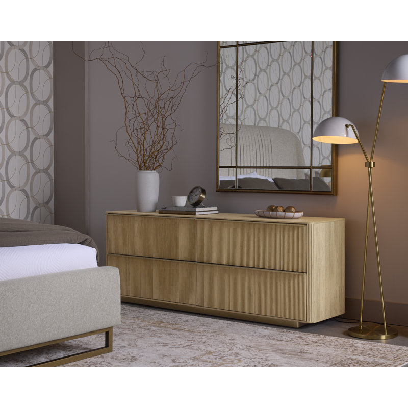 KALLA 4 - Drawer Dresser, Brown