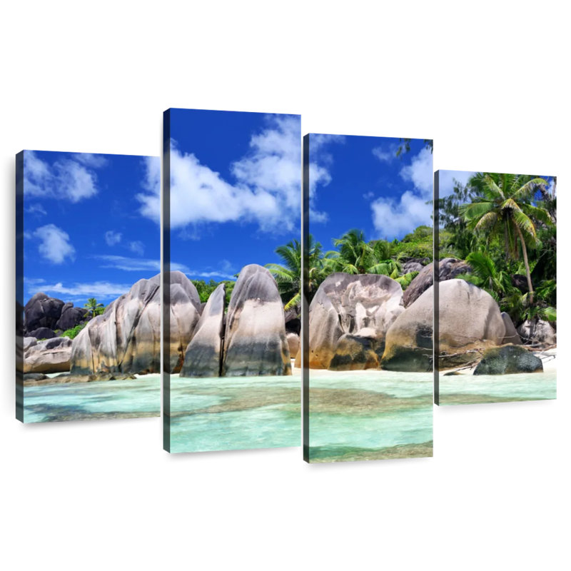 Gillard Anse Source D Argent Seychelles, H 42 po x l 68 po