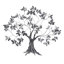 Décoration murale arbre multicolore en métal avec feuille, 47 po x 2 po x 42 po