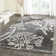 Hodgson Hand Tufted Wool/Viscose Floral Rug in Ivory/Slate