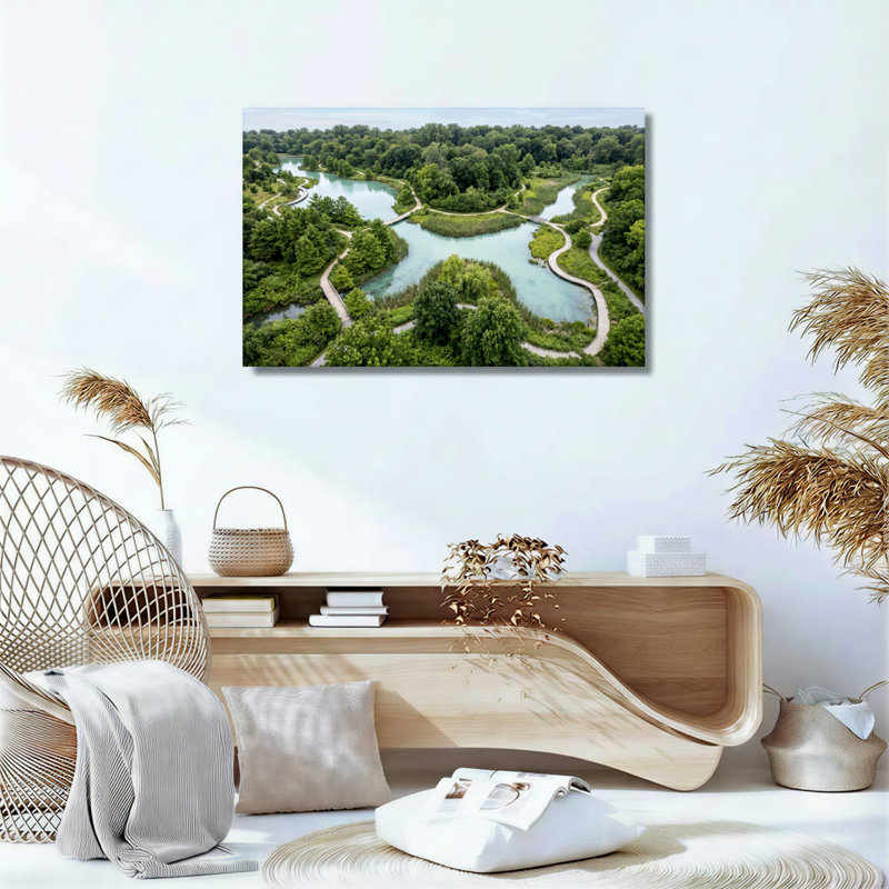 Ensemble de 1 tableau sur toile représentant un paysage naturel, 12"H x 18"W, Wrapped Canvas