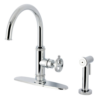 Kingston Brass Levante Single-Handle Deck Mount Kitchen Faucet