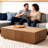 51.1" Modern Lift-Top Coffee Table with Hidden Storage & Dual Drawers