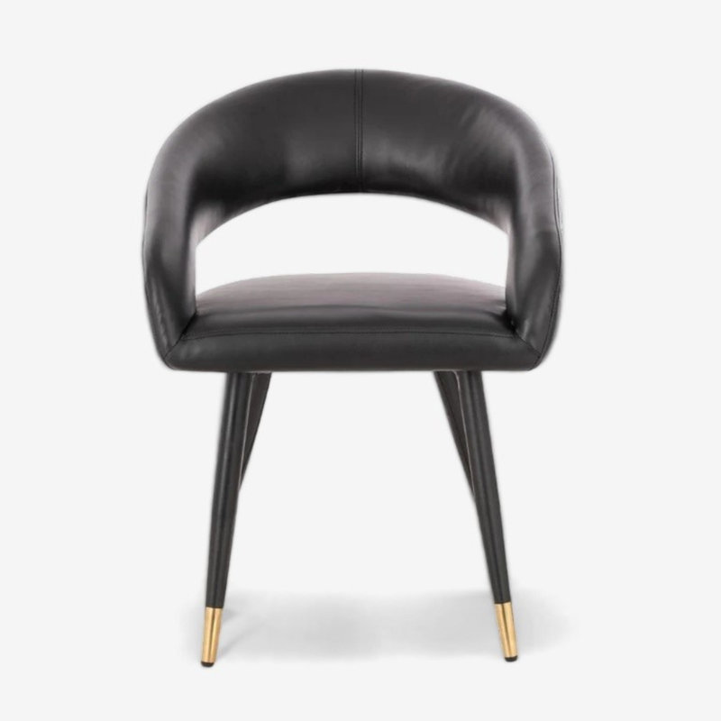 Chaise en cuir Courtland