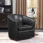 Fauteuil demi-tonneau pivotant de 29,5 po Melvyn-217796569