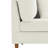 Upholstered Beige Corduroy Armchair with Pillow Back, One Arm Single Chair Module Part For Sectional Sofa-366801732
