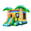 Jeu gonflable avec glissade, pulvérisateur d'eau et panier de basketball avec ventilateur HeroKiddo 13 pi. Tropical Breeze