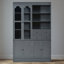 Armoire de cuisine autoportante, rangement maximisé, style shaker, style classique, salon et salle à manger-1695050956