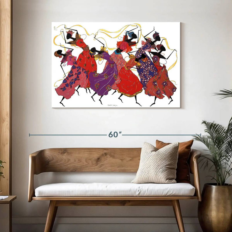 Danseuse en mauve Enn, H 30 po x l 45 po