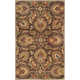 Arden Oriental Handmade Tufted Wool Dark Brown/Garnet Area Rug