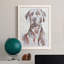 «Sitting Dog I», peinture sur toile encadrée-261148157-261148152