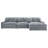 Thiego Upholstered Reversible Chaise Sectional Sofa Fog-94619419