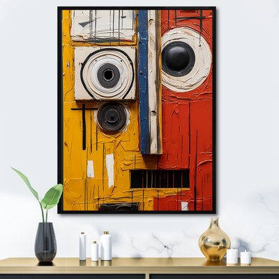 Soulèvement cubique robot jaune et rouge