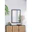24 "x 36" miroir noir rectangulaire, miroir mural pour le vestibule de chambre à coucher de salon