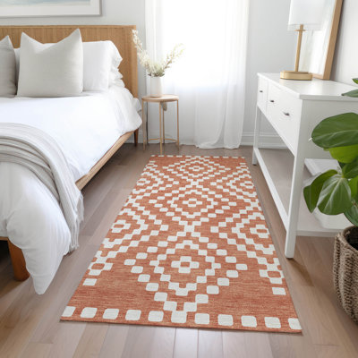 Malek Indoor/Outdoor Area Rug with Non-Slip Backing