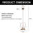 Aaronveer 1 - Light Matte Black Kitchen Island Pendant