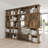 Mateo Rustic Gridmax Multi-compartment Bookcase