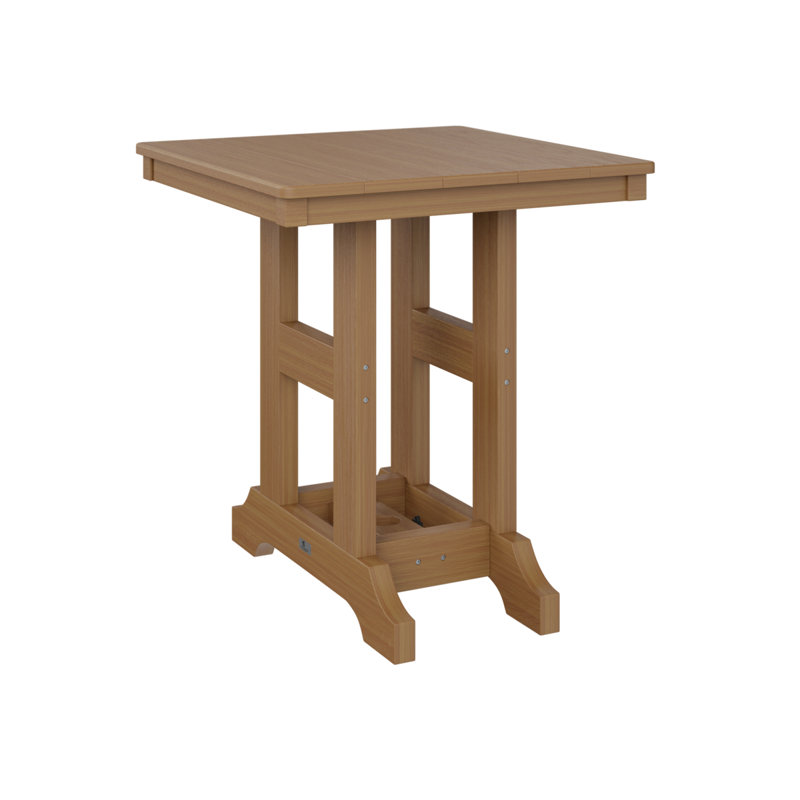 Table de salle à manger 28 po Berlin, Teck naturel, H 35,5 po x l 28 po x P 28 po