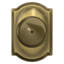 Plymouth Knob with Camelot Trim Bed and Bath Lock-29647800