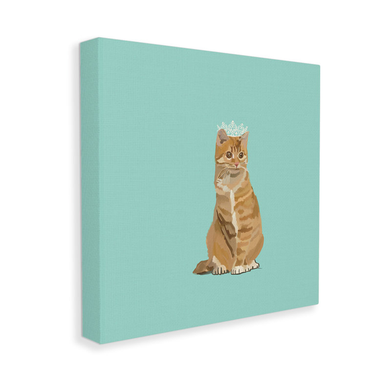 «Royal Tabby Cat» par Amelia Noyes sur toile, H 24 po x l 24 po