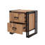 Yahya 52cm W Manufactured Wood Bedside Table