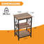 Table de chevet à 3 niveaux (ensemble de 2) - Disponible en noir, doré et blanc-639377426